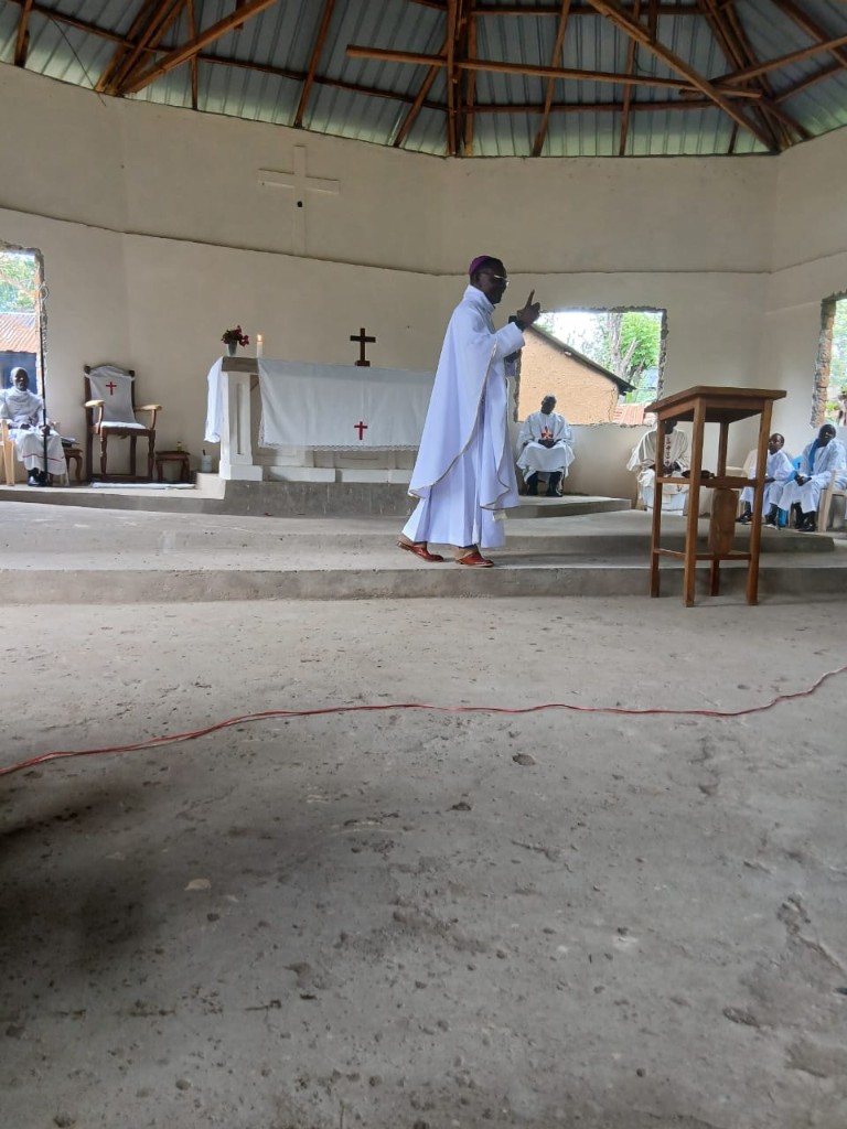 Bishop presiding Easter Mass