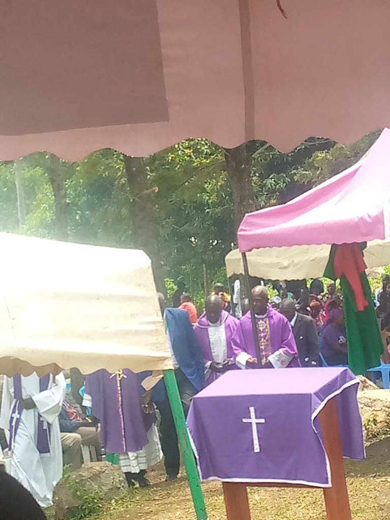 Funeral procession Veronica Leah Ogot